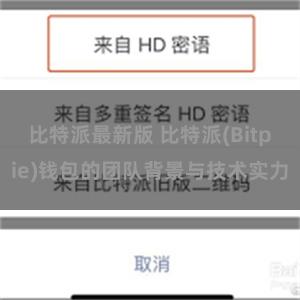 比特派最新版 比特派(Bitpie)钱包的团队背景与技术实力